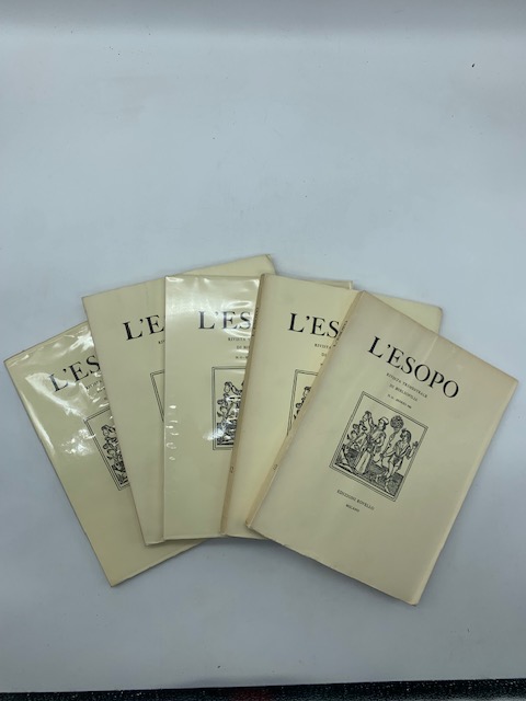 L'esopo rivista trimestrale di bibliofilia.  voll. n. 9 - 10 - 11 - 12 - 13 annata1981/82